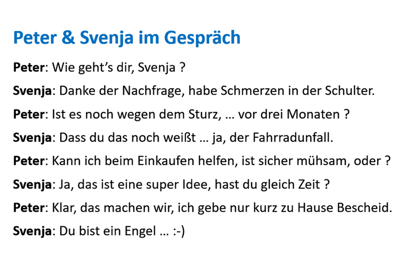 im Gespräch